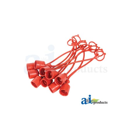 A & I Products Dust Cap, 1/2", Red  10" x4" x4" A-C211017
